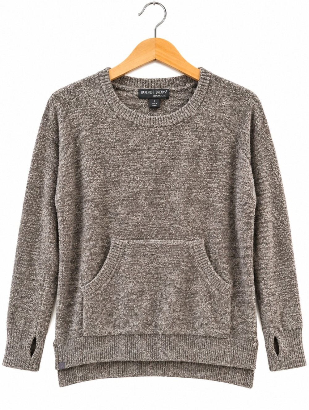 CozyChic Lite Pullover S Kangaroo Pocket Thumbholes Cabincore CoastalChic Luxe
